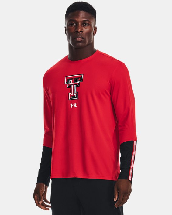 Men's UA Tech™ Mesh Gameday Collegiate Long Sleeve, Red, pdpMainDesktop image number 0